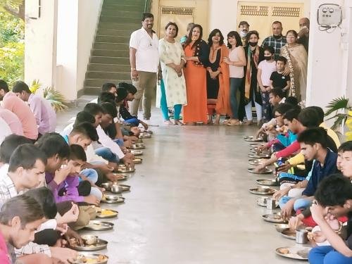 Food Distribution in Blind School
